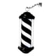 thumbnail image 1 of Luz de poste de peluquero, señal LED giratoria para peluquería, accesorio de iluminación para barbería, señal abierta clásica para salón de peluquería Tira blanca negra, 1 of 9