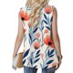 thumbnail image 2 of Gibobby chaquetas mujer invierno nieve Cárdigan de frente abierto con estampado Floral para primavera y otoño para mujer con cuello de solapa sin mangas y bolsillos convenientes perfectos (Rojo, S), 2 of 4