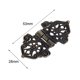 thumbnail image 4 of 2 unids Antiguo Bronce / Oro Cabina de gabinete Bisagra Caja de madera Caja de cajones Armario Decorativo Bisagra for Furniture Hardware 53 * 28mm, 4 of 6