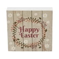 thumbnail image 3 of VHC Brands Spring in Bloom Happy Easter w/Wreath Shiplap MDF Block Sign 5x5, Easter Decor, Home Decorations for Wall or Door, Spring and Easter Hanging Decoration, 3 of 4