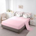 thumbnail image 3 of Homewish Japanese Ink Landscape 7-Piece Twin Bedding,Cherry Blossom Floral Bedding Comforter Set,Pink Reversible, 3 of 8