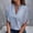 *Blue, variant on ClodeEU Women Short Sleeve Blouses, Striped V Neck Loose Business Casual Shirts Pink,Womens Plus S