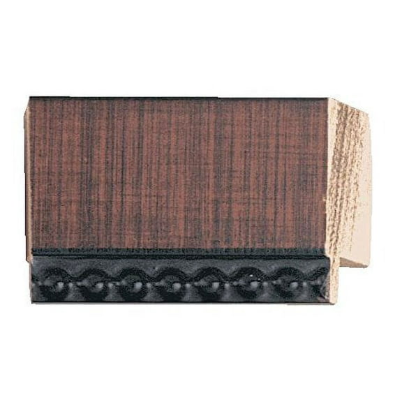 Picture Frame Moulding (Wood) 100Ft Bundle - Traditional Walnut Finish - 1" Width - 1/2" Rabbet