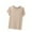 Beige, variant on Uaswgudfs Women's Soft Cotton Crew Neck Sleep Pajama Top, Loose-Fit PJs Shirt with Short Sleeve, Comfortable Nightwear & Loungewear