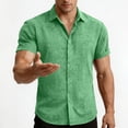 thumbnail image 4 of Maean S-3XL Men Big and Tall Shirts Short Sleeve Dressy Shirt Casual Business Button down Tee Tops, 4 of 7