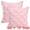 Pink, variant on Unique Bargains Cute Daisy Embroidery Pillow Covers Pack of 2 Ginger 20" x 12"
