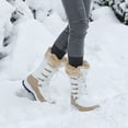 thumbnail image 6 of Women's Winter Waterproof Warm Mid Calf Snow Boots Outdoor Hiking Snow Boots, 6 of 6
