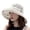 Beige, variant on Womens Sun Hat Coral Color Mesh Knit With Floral Lining Wide Brim Breathable Adjustable Casual Daily Hats