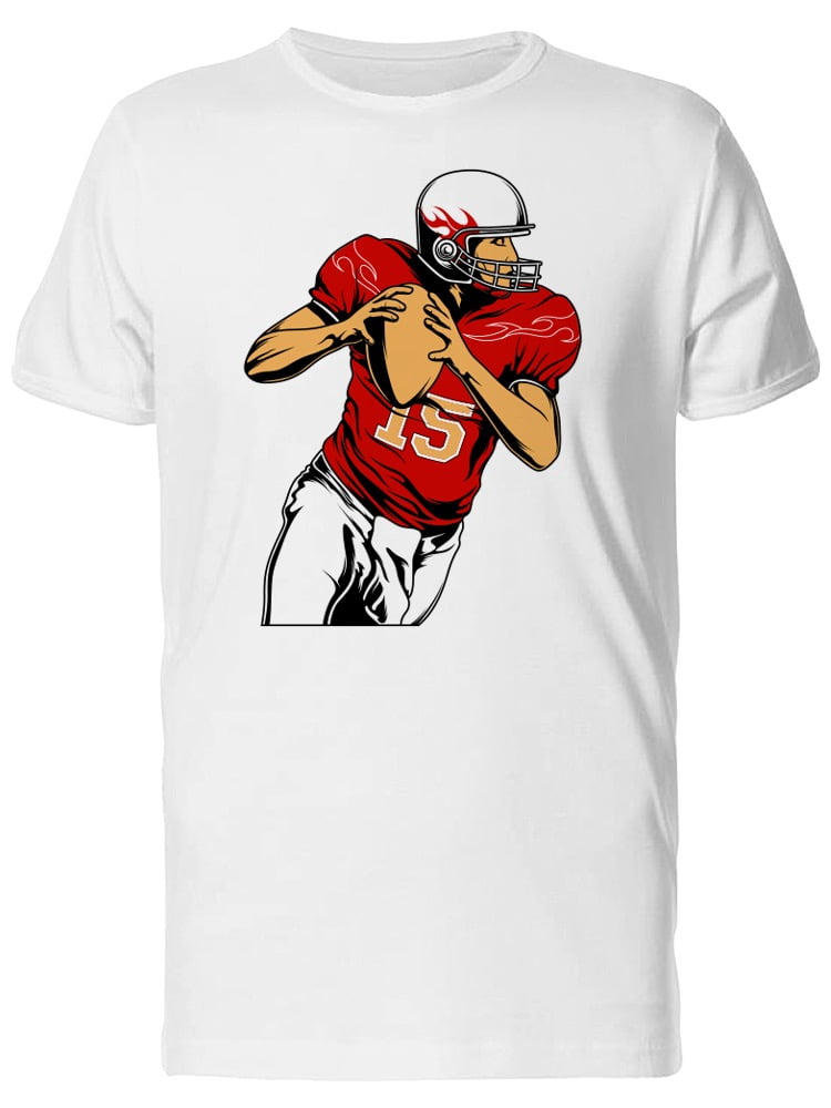 Smartprints Football Quarterback tee Men's Image by Shutterstock