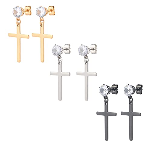 szory cross earrings