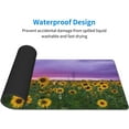 thumbnail image 4 of Sunflowers Under The Purple Sky Large Mouse Pads Rectangle Long Extended Big Stitched Edge Gaming Mousepad with Non-Slip Rubber Base for Desktop Laptop Keyboard 31.5 X 11.8 Inch, 4 of 6