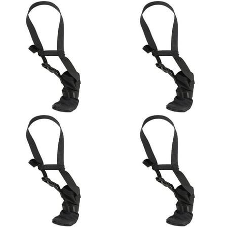 4PCS Dog Protective Boots for Injured Paws - Adjustable Recovery Dog Shoes with Anti- Sole  Waterproof Design to Stop Licking - Comfortable Paw Protector for Indoor/Outdoor Use(S)