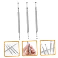 thumbnail image 4 of CATIEBYE 3pcs Cuticle Tools for Nails in Silver for Effective Nail, 4 of 8