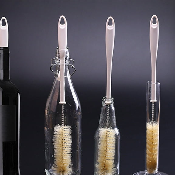 GETAJGHSD Bottle Washer Brush Cleaning Brush PP White for Adults Kitchen Use 1Pack