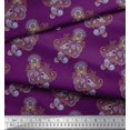 thumbnail image 3 of Soimoi polyester Crepe Fabric Artistic Paisley Print Fabric by the Yard 52 Inch Wide, 3 of 3