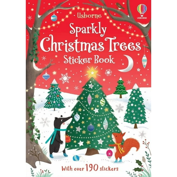 Sparkly Sticker Books Sparkly Christmas Trees, (Paperback)