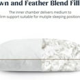 thumbnail image 2 of Goose Feathers and Down Pillow with Diamond Quilting with 100% Cotton Cover, Pack of 2, King Size, 2 of 6