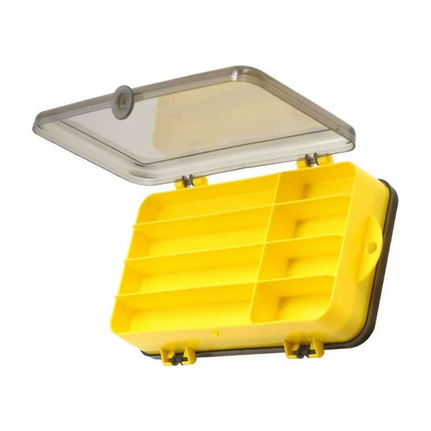 Boîte De Rangement Pêche – 5 Compartiments, Transparente, étanche, Pour Leurres, Hameçons Et Perles