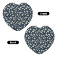thumbnail image 2 of Easygdp Daisy Floral B Travel Makeup Mirror, 2X Magnifying Mirror 2-Sided Travel Essential Mirror, Magnetic Portable Mirror-Heart Shape, 2 of 9