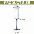 thumbnail image 7 of ACDANC 6Pcs Champagne Flutes Plastic 5.5 oz Extended Stalk Champagne Flutes Plastic Tumblers for Parties Wedding Decoration Friend Gathering Mix3, 7 of 7