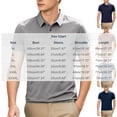 thumbnail image 3 of Qzwdhjm Men's Henley Shirts Collared Short Sleeve Golf Tees Classic Fit Button up Shirt with Pocket Big and Tall Tops for Going Out, 3 of 9