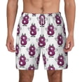thumbnail image 3 of Uemuo Cute Number 8 Pattern Mens Swim Trunks Quick Dry Board Shorts with Mesh Lining, Stretch Beach Shorts Quick Dry No-Chafing Board Shorts-XX-Large, 3 of 9