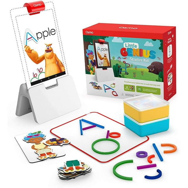 Kit Little Genius para tableta Fire Osmo 901-00036 Base Incluida 4 Juegos Educativos Aprendizaje Fonética Creatividad Multicolor Unisex Osmo 901-00036