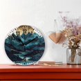 thumbnail image 2 of Yayeee 10" Wall Clock Battery Operated Quartz Round Silent Non-Ticking Home Decor, Blue Mountains, 2 of 6