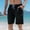 Black, variant on Mens Swim Trunk Summer Beach Shorts Drawstring Elastic Waist Short Lightweight Outdoor Quick Dry Shorts
