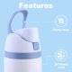 thumbnail image 4 of Tapa para botella One-Touch Owala FreeSip 19oz 24oz 32o (Cielo) Azul, 4 of 9