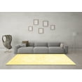 thumbnail image 3 of Ahgly Company Indoor Round Abstract Yellow Contemporary Area Rugs, 4' Round, 3 of 4