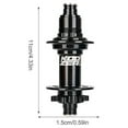 thumbnail image 1 of Levier de Dégagement Rapide de l'Arbre de Roue, Réduction de la Friction, Fournitures de Cyclisme, Installation Pratique, Moyeu à Roulement en Alliage d'Aluminium Noir/148*12MMXD, 1 of 9