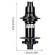thumbnail image 5 of Soidarity Eje de rueda Artesanía Palanca de liberación rápida Artesanía Superficie lisa Suministros para ciclismo Instalación práctica Cubo Ciclismo Negro/148*12MMXD, 5 of 6