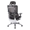 thumbnail image 5 of Vertical Black Mesh Back Fabric Chair with Headrest, 5 of 5