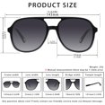 thumbnail image 5 of YDAOWKN Aviator Sunglasses for Womens Retro Trendy Sunglasses UV400 Protection, 5 of 6