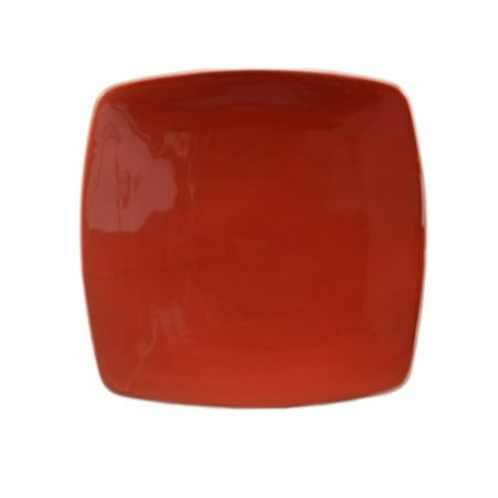 

Clinton Square Flat Plate 6-3/4 Sq. X 1/2 H Stoneware Red 16 packs
