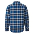thumbnail image 2 of The American Outdoorsman Bonded Flannel Shirt Jacket with Sherpa Fleece Lining for Hiking and Camping (Blue, Medium), 2 of 3