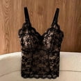 thumbnail image 5 of breaise Women's Lace Cami Crop Top Trendy Sleeveless Camisole Bralette Shirt Slim Fit V Neck Going Out Tank Tops, 5 of 5