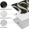 thumbnail image 5 of Black White Gold Marble Pattern Bathroom Rugs Sets 3 Piece,Toilet Cover Set,Absorbent Non Slip Bathroom Mats Sets with U-Shaped Contour Rug Toilet Rug Set, 5 of 5