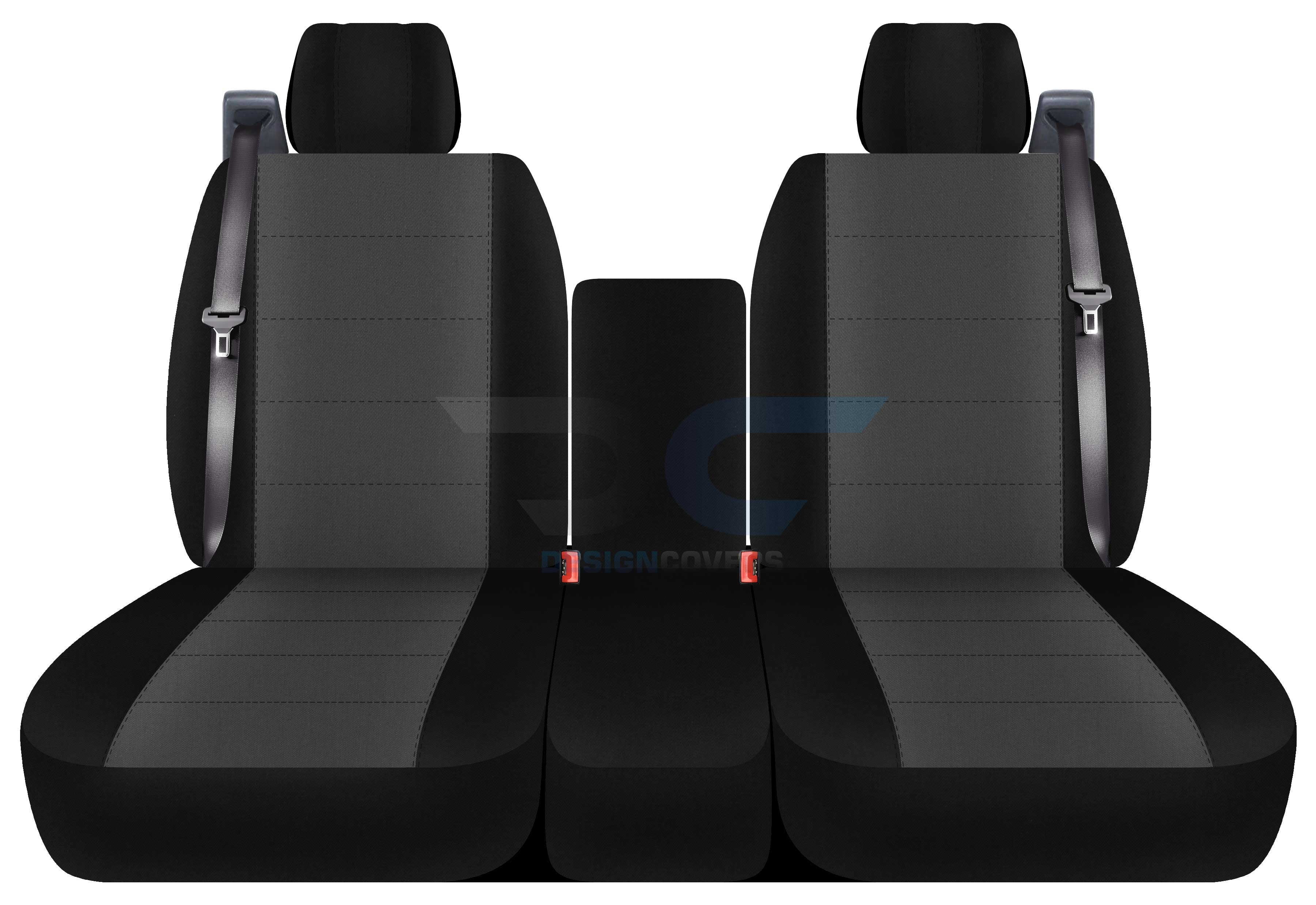 FH Group Custom Fit Leatherette Seat Covers For Ford F-150 (2004-2008) - 10-Piece Set