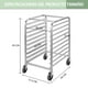 thumbnail image 2 of Zocalo Rack Espiguero Panadero Aluminio Para 10 Charolas Con Ruedas, 2 of 7