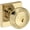 Non-Lacquered Brass, variant on Baldwin ENBRECSR055 Bremerton Single Cylinder Keyed Entry Door Knob Set - Nickel