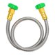 thumbnail image 1 of Short Garden Hose, Metal Leakproof Leader Hose, 304 Stainless Steel Flexible Hose for Outdoor Garden, 1 of 5