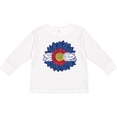 thumbnail image 3 of Inktastic Colorado Flag Sunflower Boys or Girls Long Sleeve Toddler T-Shirt, 3 of 5
