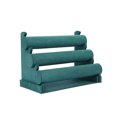 thumbnail image 1 of Seitruly Soporte de exhibición de terciopelo multicapa, ligero, duro, liso, estante de almacenamiento, estable, resistente, soporte de tres varillas, Bolsas de maquillaje Verde Seitruly CE015135-03, 1 of 6