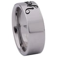 thumbnail image 3 of Yes? Yes! Plain Tungsten Carbide Ring, 3 of 10