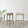 thumbnail image 5 of Roundhill Furniture 25.5" CoCo Counter Height Upholstered Stool, Tan, Set of 2, 5 of 5