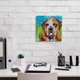 thumbnail image 3 of Epic Graffiti 'Bull Dog' by St. Hilaire Elizabeth, Canvas Wall Art, 12"x12", 3 of 8