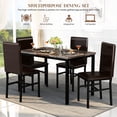thumbnail image 2 of Recaceik 5 Pieces Dining Table Set for 4, 30.1"H Kitchen Table with Faux Marble Top and 4 Chairs, 2 of 5