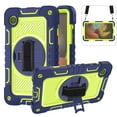 thumbnail image 2 of Case for Samsung Tab S6 Lite 10.4" (2020) ,Heavy Duty Rugged Shockproof Anti-fall Protective Case Cover with Rotating Kickstand, Carrying Shoulder Strap, Handle Hand Strap,A, 2 of 9